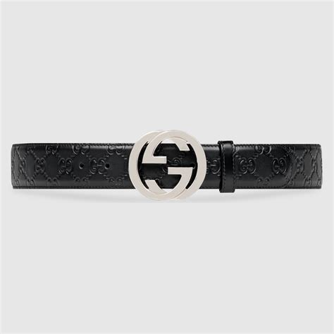 gucci belt hire|Men's Black Gucci Signature Leather Belt .